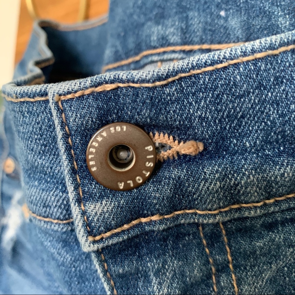 Pistola Distressed Crop High Rise Jeans - Picture 4 of 10